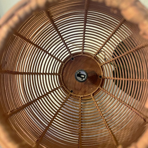 Wicker lamp shade - Picture 4 of 4